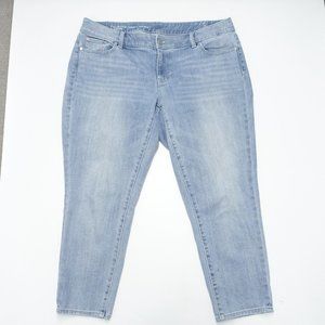 Talbots Flawless Girlfriend Jeans Womens Size 14 Blue Denim Regular-Fit 5-Pocket